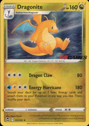 Dragonite (EB Games Exclusive) 131/195  - Holofoil Miscellaneous Cards & Products