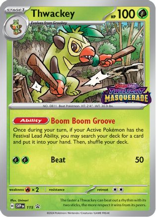Thwackey 115  - Holofoil SV Scarlet & Violet Promo Cards
