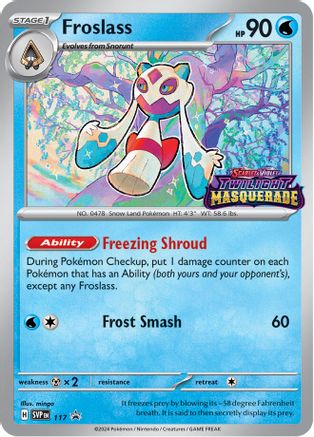 Froslass 117  - Holofoil SV Scarlet & Violet Promo Cards