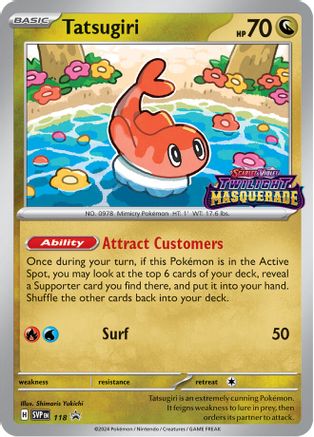 Tatsugiri 118  - Holofoil SV Scarlet & Violet Promo Cards