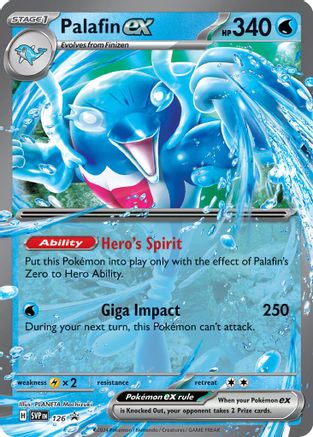 Palafin ex 126  - Holofoil SV Scarlet & Violet Promo Cards