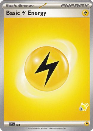 Basic Lightning Energy - Pikachu 3 004  Battle Academy 2024