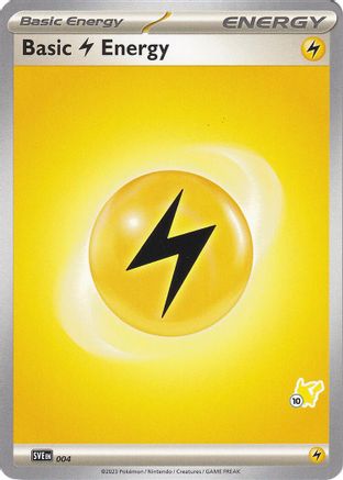 Basic Lightning Energy - Pikachu 10 004  Battle Academy 2024