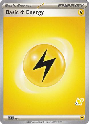 Basic Lightning Energy - Pikachu 20 004  Battle Academy 2024