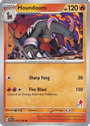 Houndoom - Armarouge 27 034  Battle Academy 2024