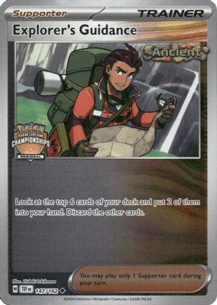 Explorer's Guidance (Regional Championships) 147/162  - Reverse Holofoil League & Championship Cards