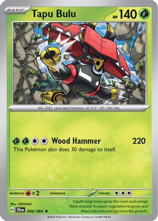 Tapu Bulu 006/064 - Reverse Holofoil Shrouded Fable