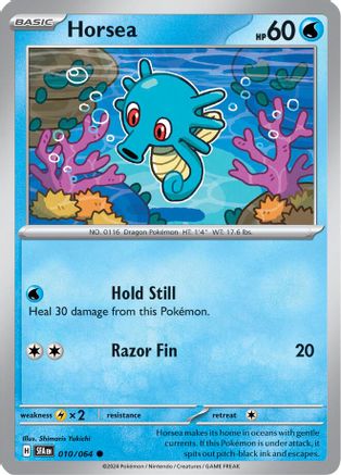 Horsea 010/064 - Reverse Holofoil Shrouded Fable