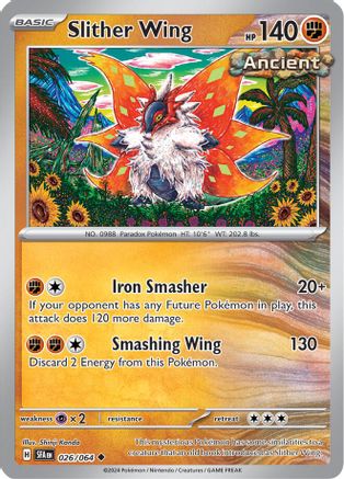 Slither Wing 026/064 - Reverse Holofoil Shrouded Fable