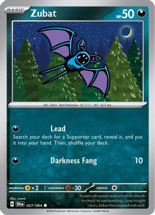 Zubat 027/064 Shrouded Fable