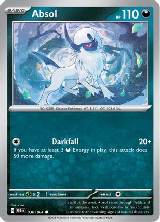 Absol 030/064 - Reverse Holofoil Shrouded Fable