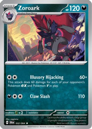 Zoroark 032/064 - Holofoil Shrouded Fable