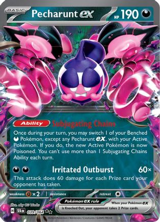 Pecharunt ex 039/064 - Holofoil Shrouded Fable