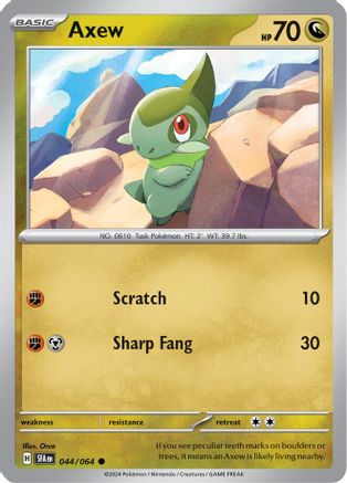 Axew 044/064 - Reverse Holofoil Shrouded Fable