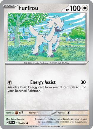 Furfrou 051/064 - Reverse Holofoil Shrouded Fable