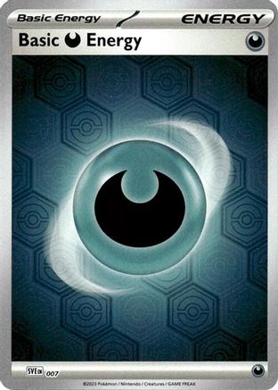 Basic Darkness Energy (Reverse Holofoil) 007 - Reverse Holofoil Shrouded Fable