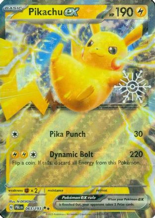 Pikachu ex (Holiday Calendar) 063/193  - Holofoil Miscellaneous Cards & Products