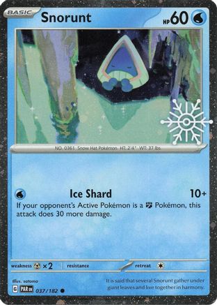 Snorunt (Holiday Calendar) 037/182  - Holofoil Miscellaneous Cards & Products