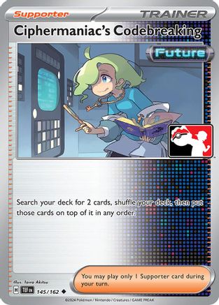 Ciphermaniac's Codebreaking 145/162  Prize Pack Series Cards