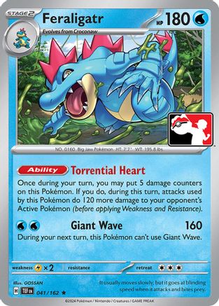 Feraligatr 041/162  Prize Pack Series Cards