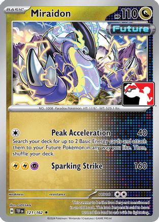 Miraidon 121/162  Prize Pack Series Cards