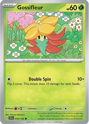 Gossifleur 010/142 - Reverse Holofoil Stellar Crown - Common