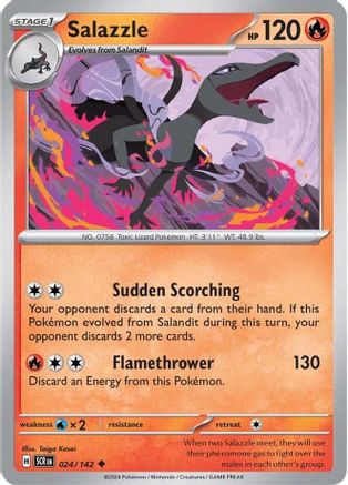 Salazzle 024/142 Stellar Crown - Uncommon