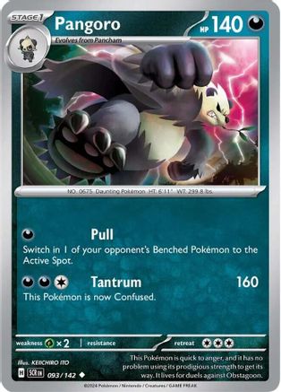 Pangoro 093/142 Stellar Crown - Uncommon