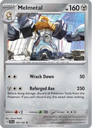 Melmetal 104/142 - Holofoil Stellar Crown - Rare