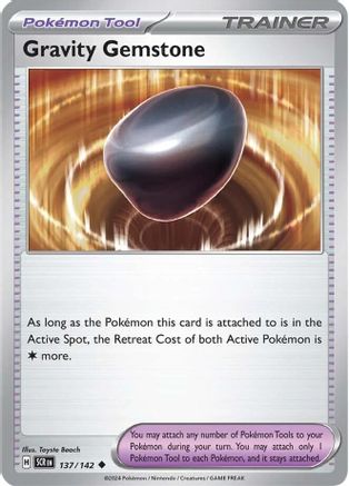 Gravity Gemstone 137/142 - Reverse Holofoil Stellar Crown - Uncommon