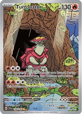 Turtonator 146/142 - Holofoil Stellar Crown - Illustration Rare