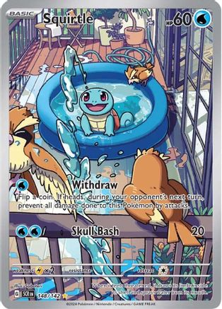 Squirtle 148/142 - Holofoil Stellar Crown - Illustration Rare