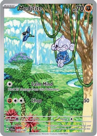 Meditite 153/142 - Holofoil Stellar Crown - Illustration Rare