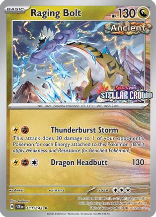 Raging Bolt (Cosmo Holo) (Best Buy) 111/142  - Holofoil Miscellaneous Cards & Products