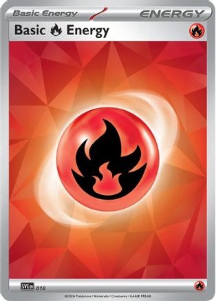 Basic Fire Energy 010  - Holofoil SVE Scarlet & Violet Energies