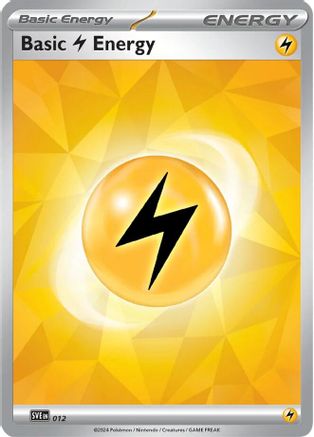 Basic Lightning Energy 012  SVE Scarlet & Violet Energies