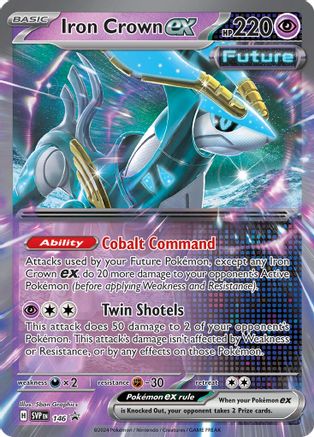 Iron Crown ex 146  - Holofoil SV Scarlet & Violet Promo Cards