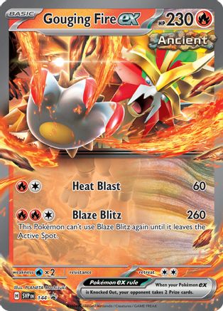 Gouging Fire ex 144  - Holofoil SV Scarlet & Violet Promo Cards