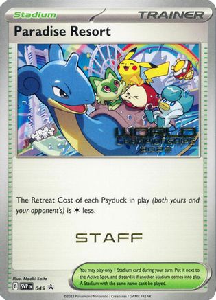 Paradise Resort (World Championships 2023) [Staff] 045  SV Scarlet & Violet Promo Cards
