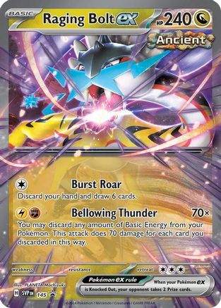 Raging Bolt ex 145  - Holofoil SV Scarlet & Violet Promo Cards