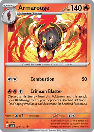 Armarouge 034/191 Surging Sparks - Uncommon