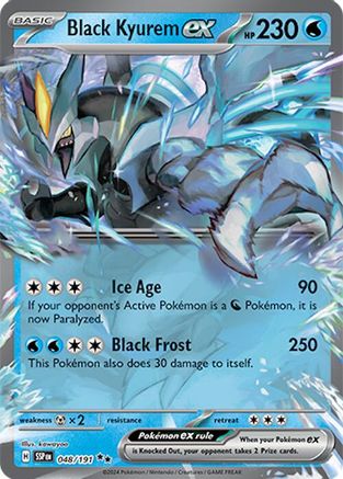 Black Kyurem ex 048/191 - Holofoil Surging Sparks - Double Rare