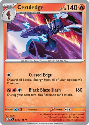 Ceruledge 035/191 Surging Sparks - Uncommon