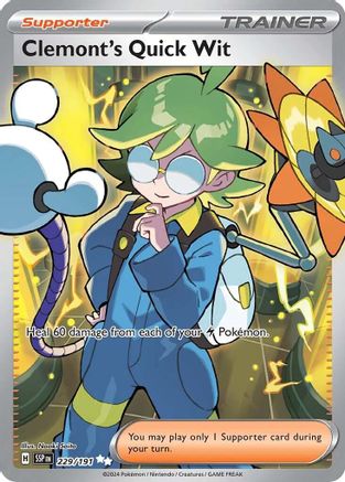 Clemont's Quick Wit 229/191 - Holofoil Surging Sparks - Ultra Rare