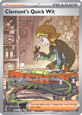Clemont's Quick Wit 243/191 - Holofoil Surging Sparks - Special Illustration Rare