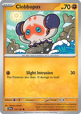 Clobbopus 112/191 Surging Sparks - Common