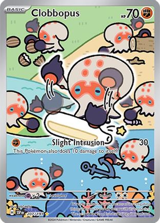 Clobbopus 207/191 - Holofoil Surging Sparks - Illustration Rare