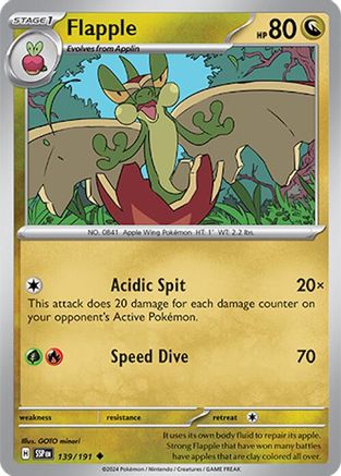 Flapple 139/191 Surging Sparks - Uncommon