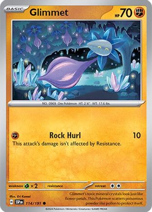 Glimmet 114/191 - Reverse Holofoil Surging Sparks - Common