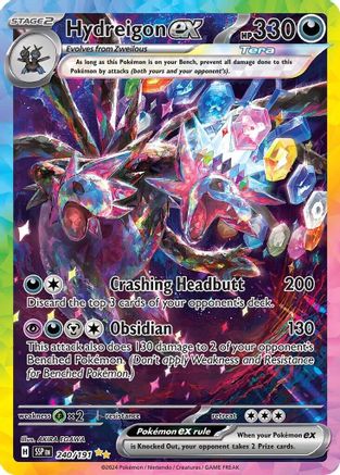 Hydreigon ex 240/191 - Holofoil Surging Sparks - Special Illustration Rare